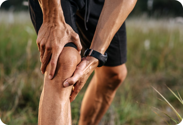 Photo of a knee in pain